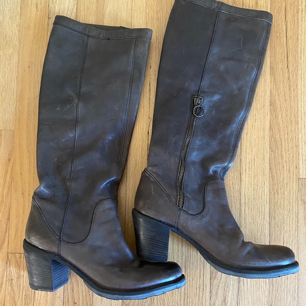 Fiorentini and Baker Italian Brown Leather Boots